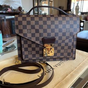 Louis Vuitton Damier Ebene Monceau 28 2 Way Bag